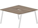 Составной Стол на 2 рабочих места (2 эргономичных выреза)