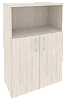 Офисный шкаф средний широкий (2 низких фасада ЛДСП)