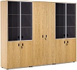 Офисный шкаф комбинированный (х2) с гардеробом (6 дверей)