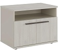 Офисная тумба для оргтехники, с нишей и распашными дверцами
