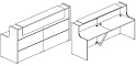 Стойка ресепшен прямая №7