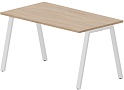 Стол рабочий на металлокаркасе (А-опоры / меламиновый аутлет)