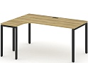 Стол письменный эргономичный Concept на П-образном металлокаркасе (левый)