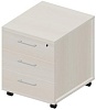 Тумба мобильная (3 ящика, стандартные колёсные опоры, с ручками)