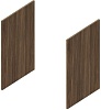Комплект боковых отделочных панелей для глубокого шкафа выс.80см