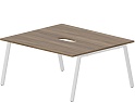 Составной Стол на 2 рабочих места (2 эргономичных выреза)