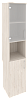 Офисный шкаф высокий узкий со стеклом (лев/прав) 