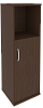 Офисный шкаф узкий средний полузакрытый, Л/Пр.