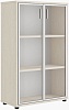 Офисный шкаф средний со стеклом
