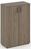 Офисный шкаф средний широкий (2 низких фасада, задняя стенка ЛДСП